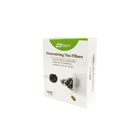Drawstring Tea Filters 100 Count-White
