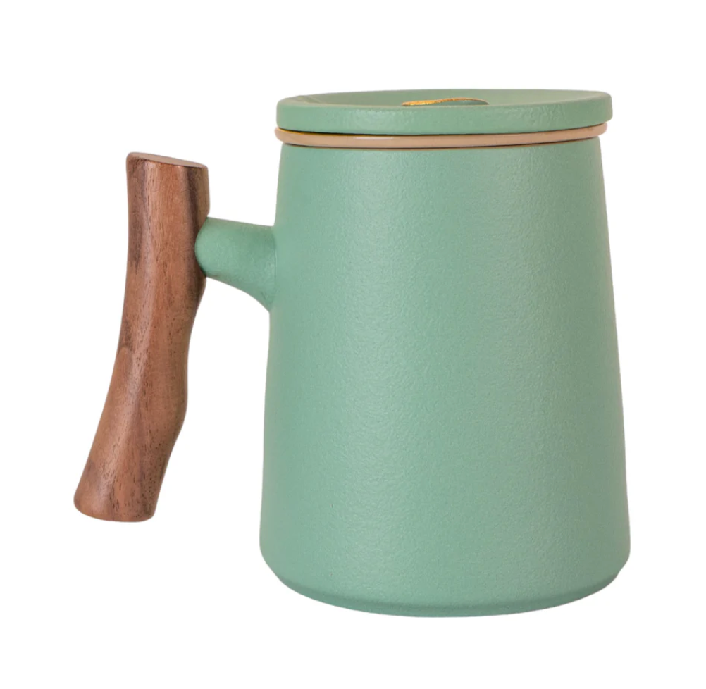 15oz Tea Mugs with Lid and Infuser-Mint