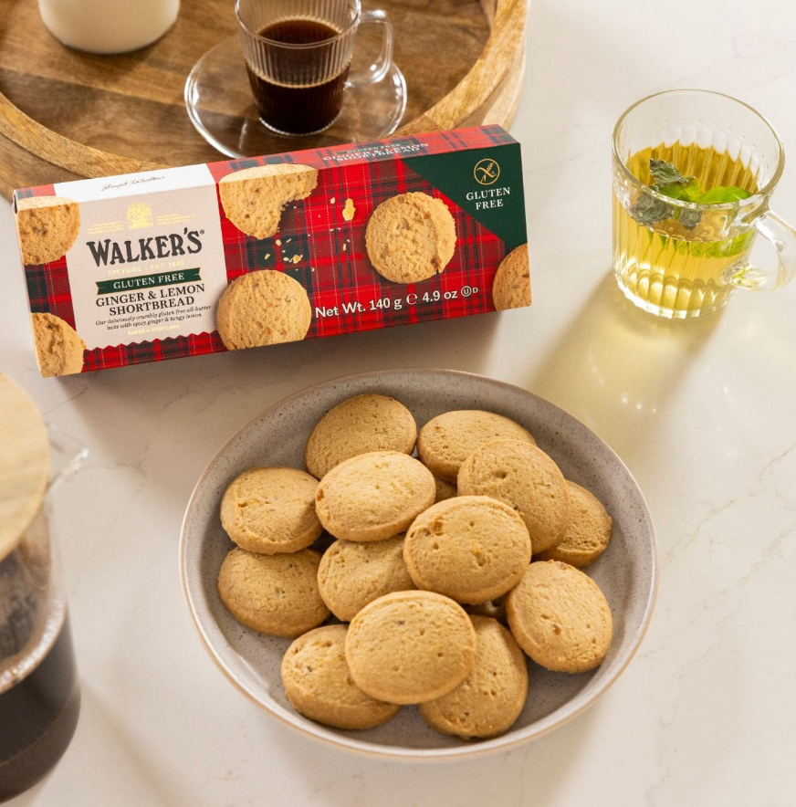 Walkers Gluten Free Ginger & Lemon Shortbread