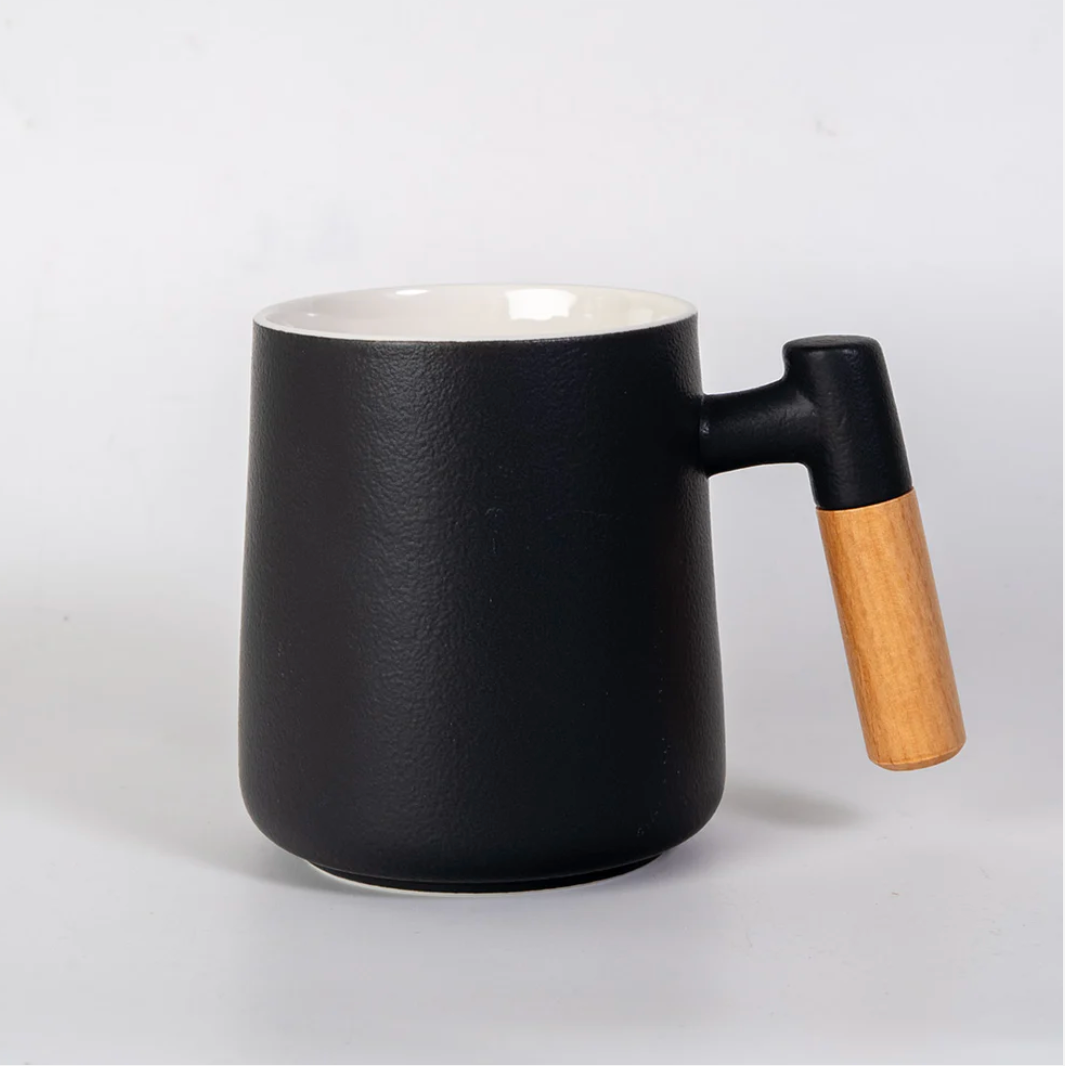 13oz Tea Mugs with Lid and Infuser for Loose Leaf Tea-Black by Urban Tokyo