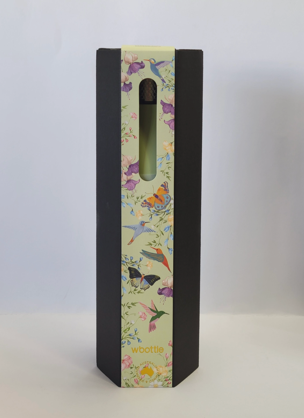Stainless Steel 500ml/17oz Water Bottle Hummingbird-Green by 01Living
