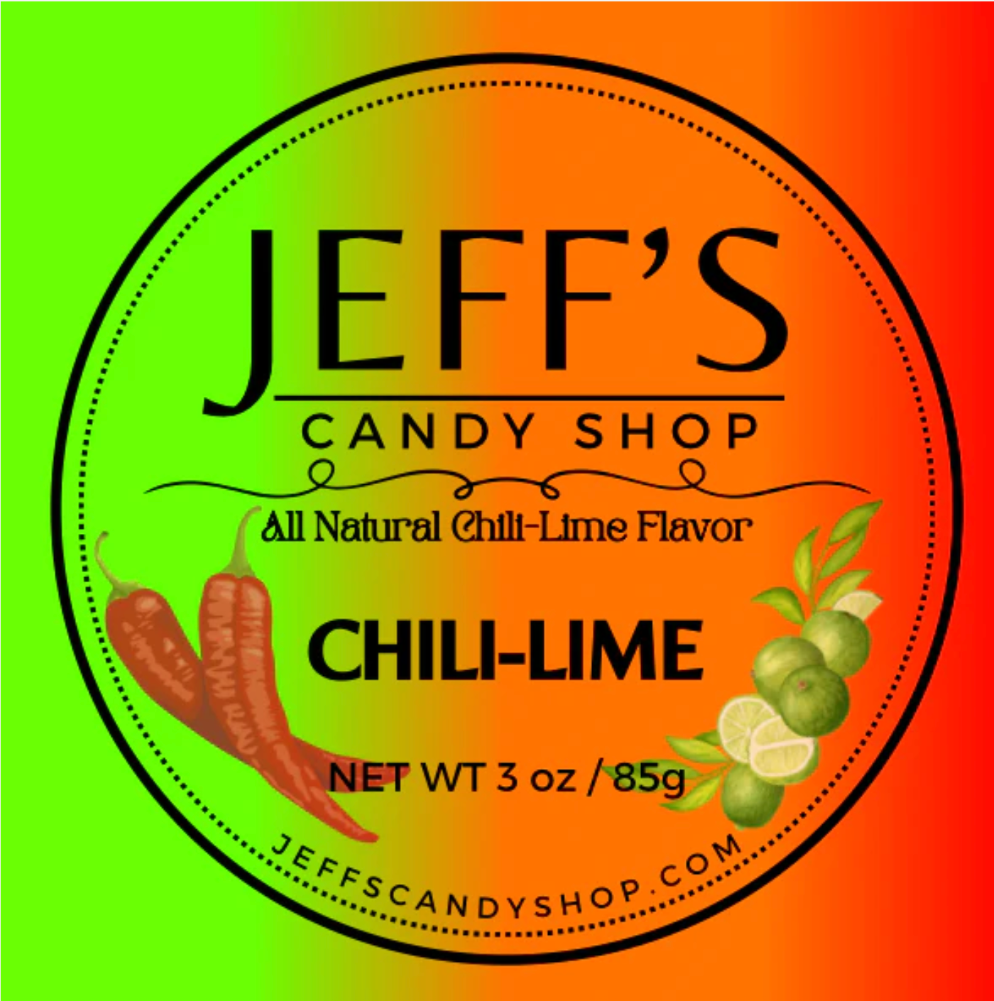 Chili Lime Candy Drops by Jeff's Candy SHop