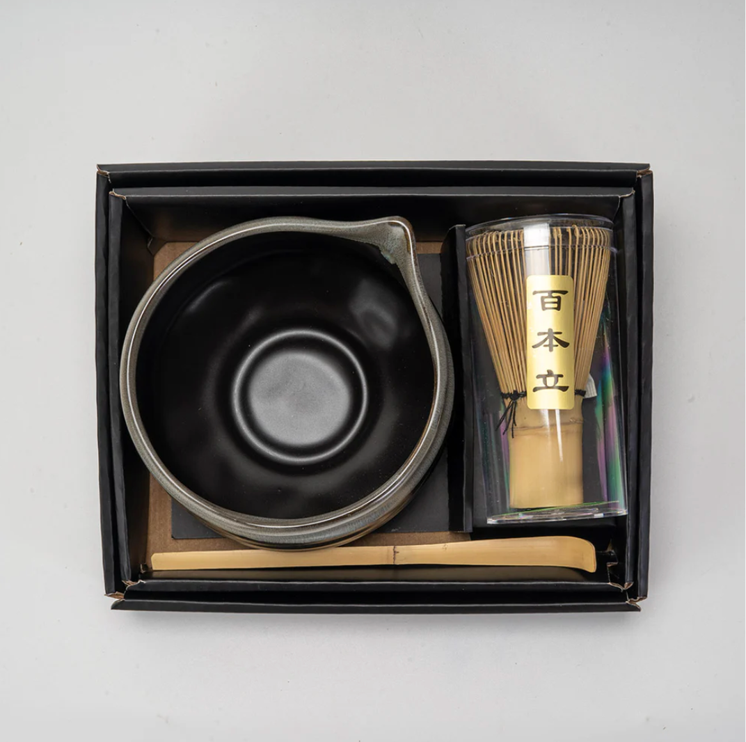 Matcha Set 20oz Porcelain Latte Bowl with Whisk and Scoop