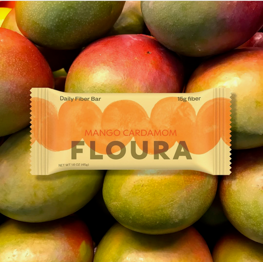 Mango Cardamom Prebiotic Bar by Floura & Co.