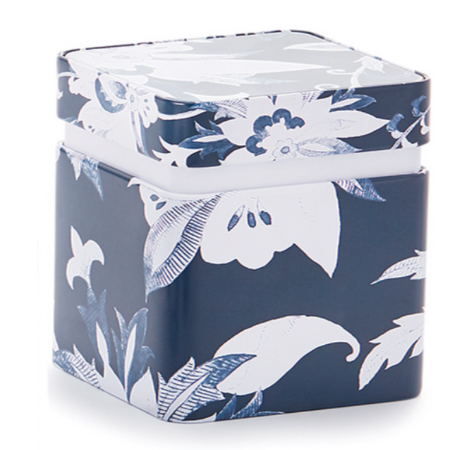 Luna 5.3oz Square Tin- Azure