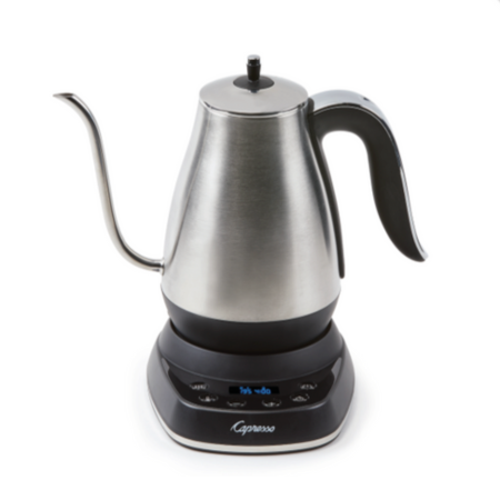 Adjustable Temperature Pour Over Gooseneck Electric Kettle by Capresso