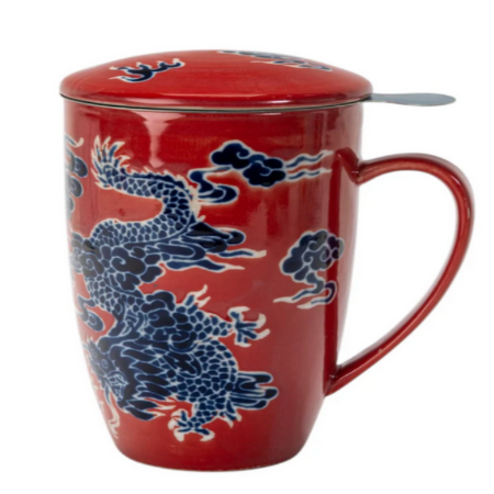 Oriental Dragon Design 15oz Tea Mugs