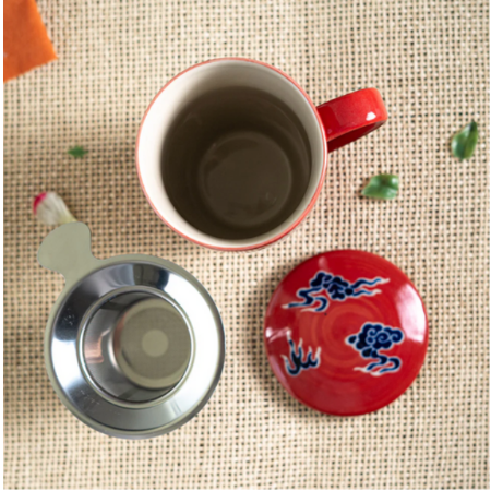 Oriental Dragon Design 15oz Tea Mugs