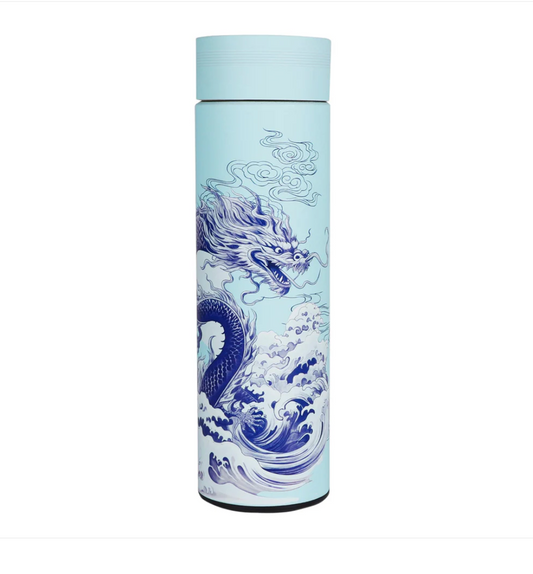 17oz Vacuum Insulated Stainless Steel Thermos Flask: Ryu Dragon by Urban Tokyo