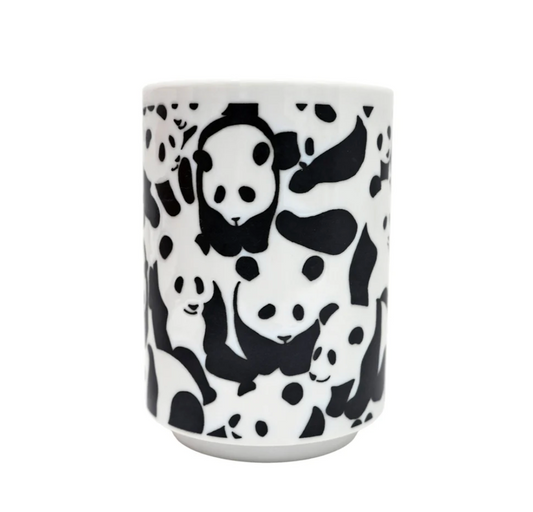 10oz Panda Bears Design Yunomi Style Tea Cup by Urban Tokyo