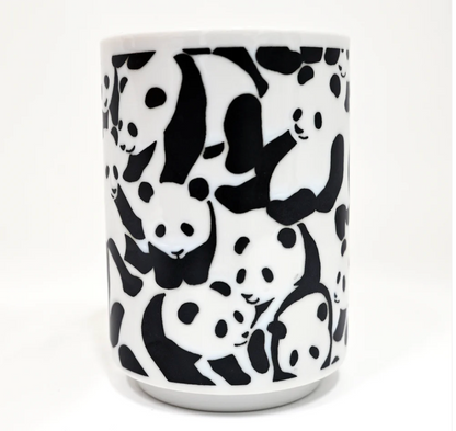 10oz Panda Bears Design Yunomi Style Tea Cup by Urban Tokyo