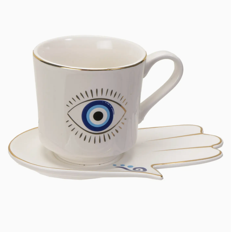 All Seeing Eye Cup And Saucer Set by Pacific Trading