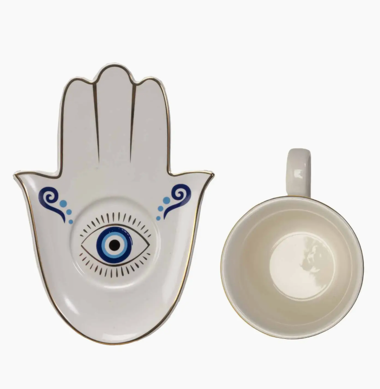 All Seeing Eye Cup And Saucer Set by Pacific Trading