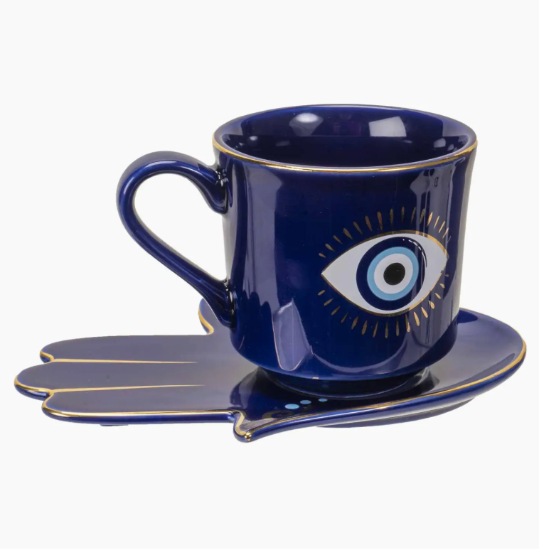 All Seeing Eye Cup And Saucer Set by Pacific Trading