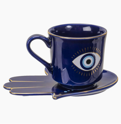 All Seeing Eye Cup And Saucer Set by Pacific Trading