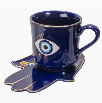 All Seeing Eye Cup And Saucer Set by Pacific Trading