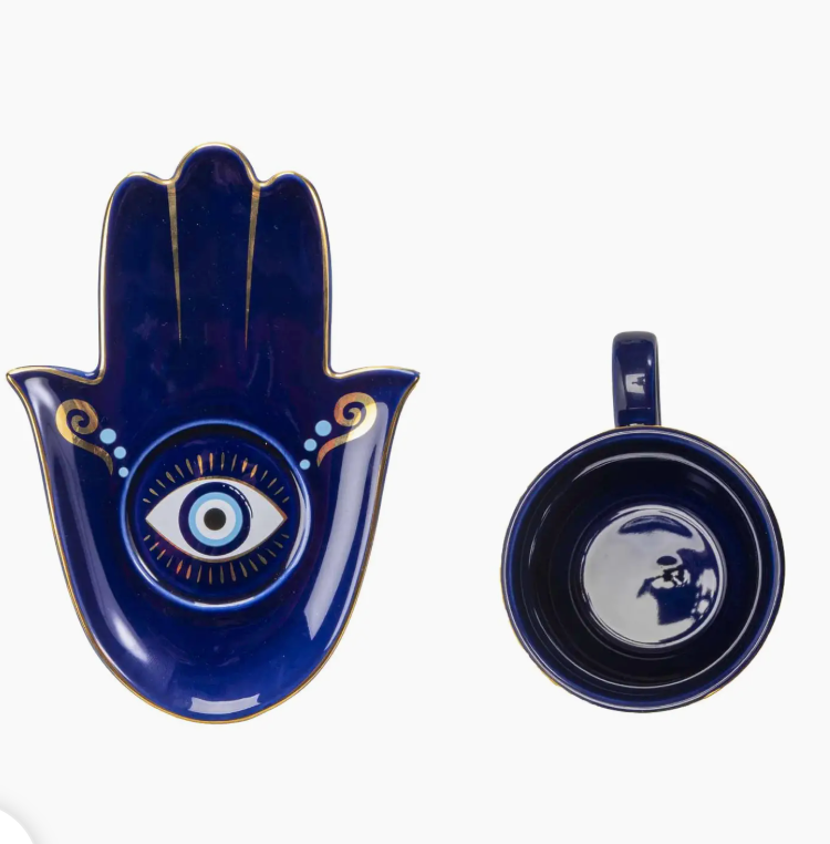 All Seeing Eye Cup And Saucer Set by Pacific Trading