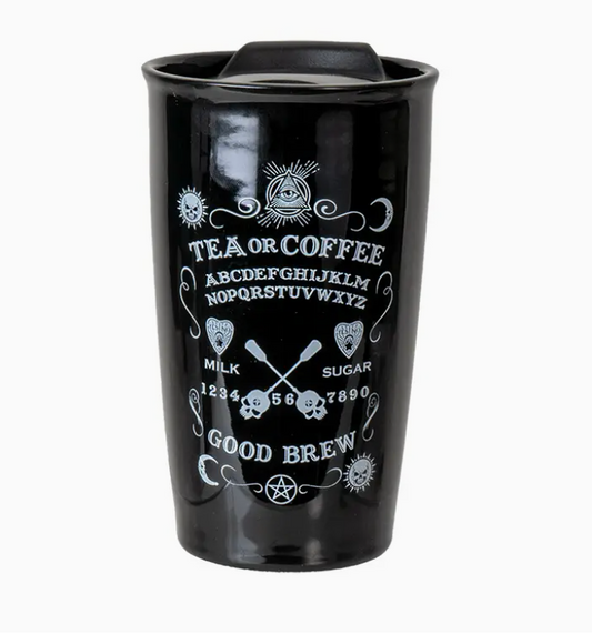 Ouija Good Brew Travel Mug By Alchemy Gothic UK