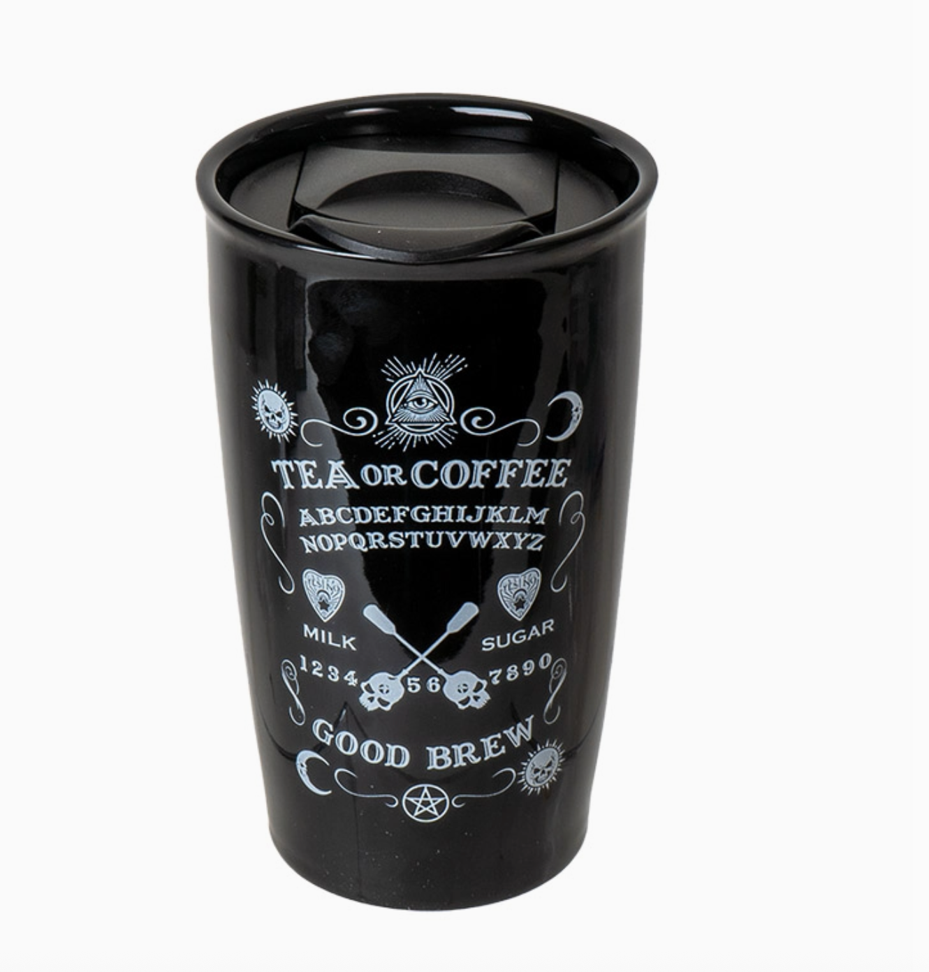 Ouija Good Brew Travel Mug By Alchemy Gothic UK