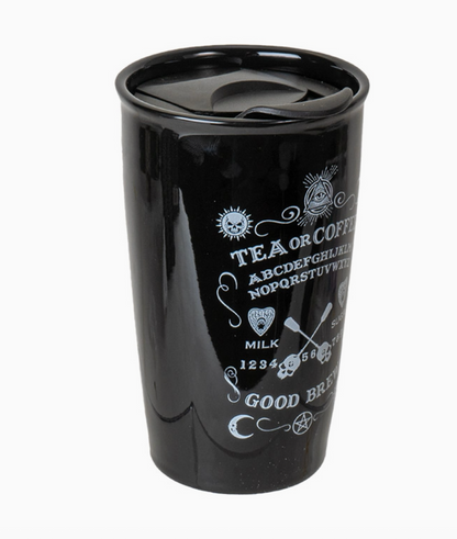 Ouija Good Brew Travel Mug By Alchemy Gothic UK