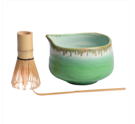 Matcha Set 20oz Porcelain Latte Bowl with Whisk and Scoop