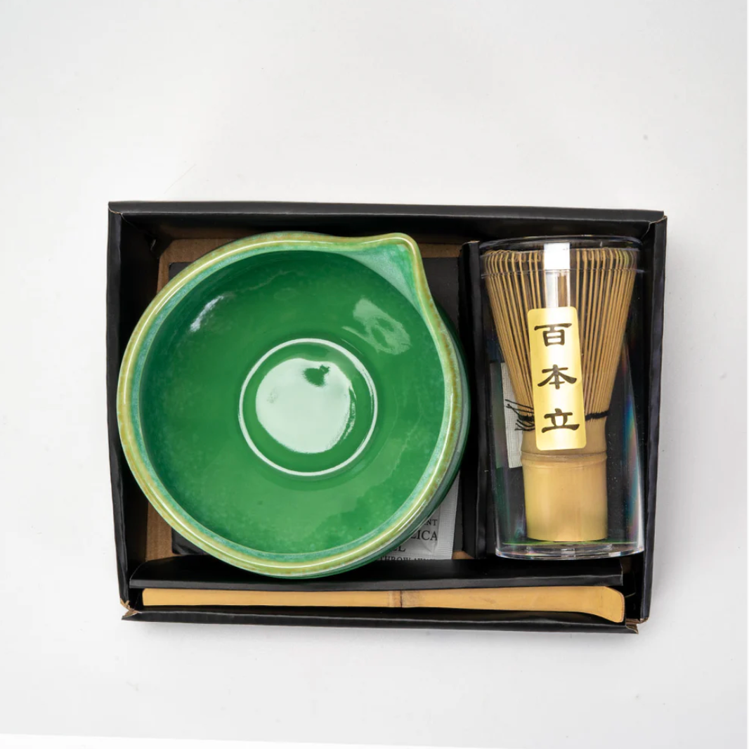 Matcha Set 20oz Porcelain Latte Bowl with Whisk and Scoop