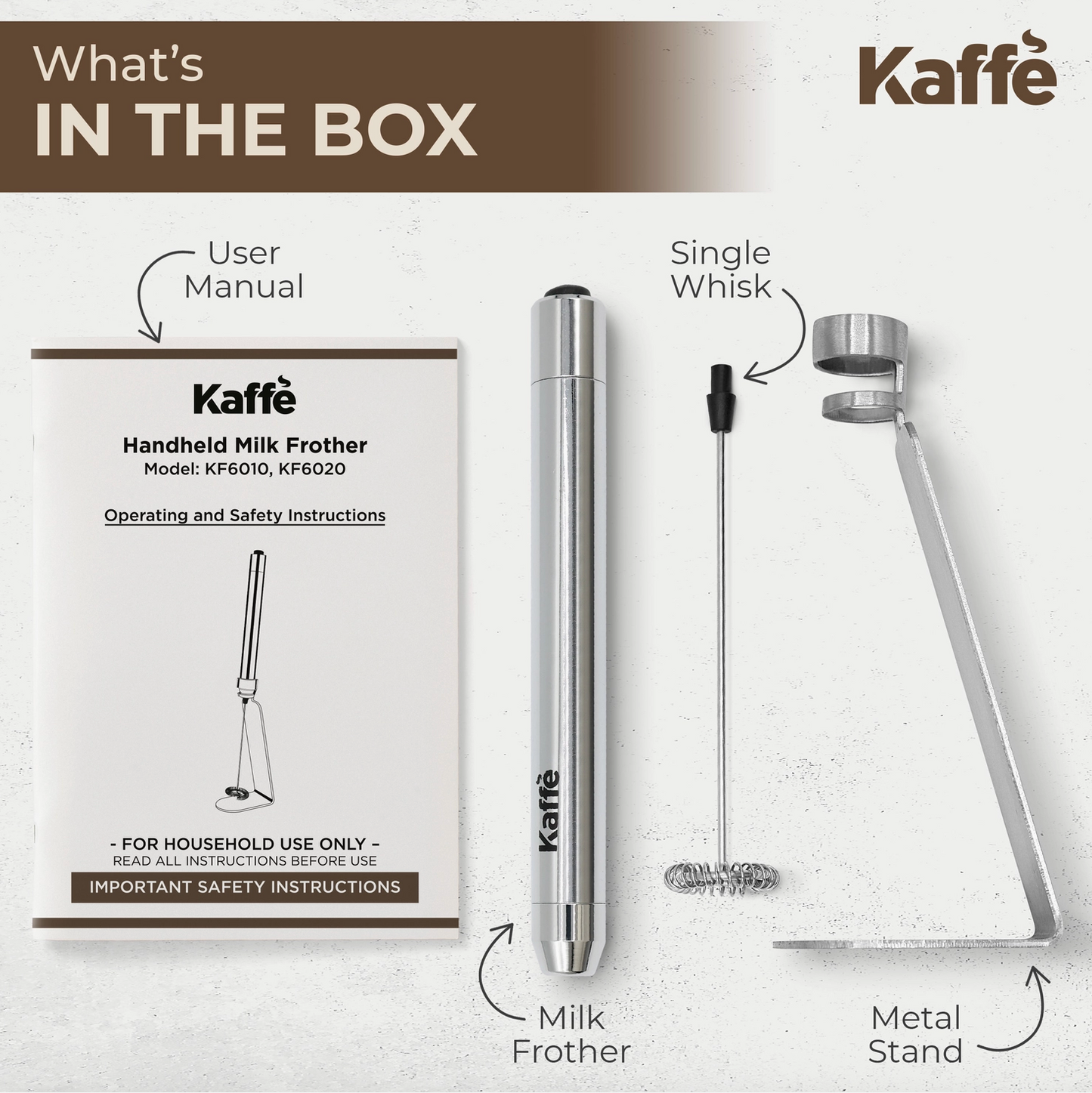 Handheld High-Speed Frother by Kaffè