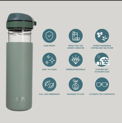 Recharge Pro Tea Tumbler by VIVA-Purple