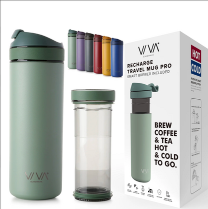 Recharge Pro Tea Tumbler by VIVA-Mint