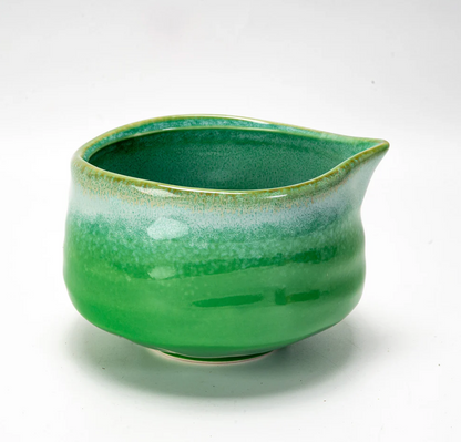 Porcelain Latte Matcha Set With 20oz Bowl with Whisk and Scoop-Green by Urban Tokyo