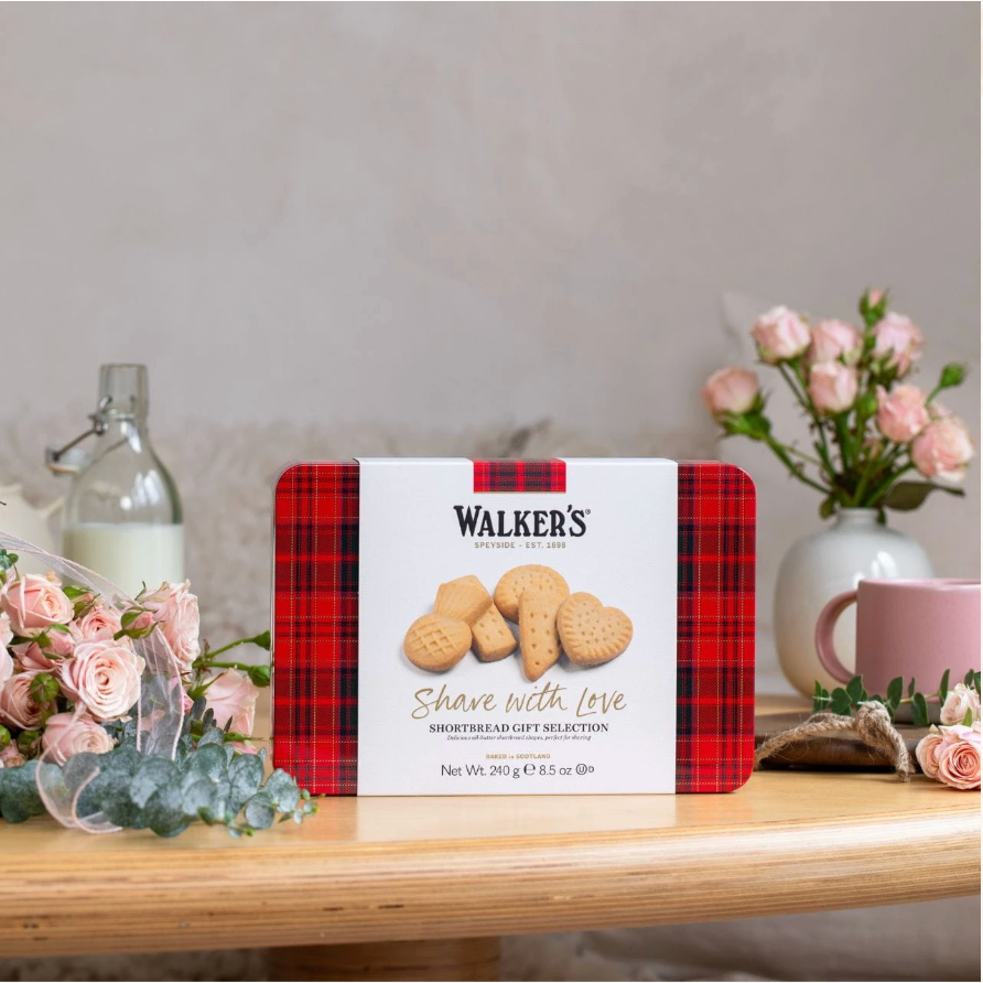 Share With Love Assorted Shortbread Tin 8.5 oz by Walker's Shortbread