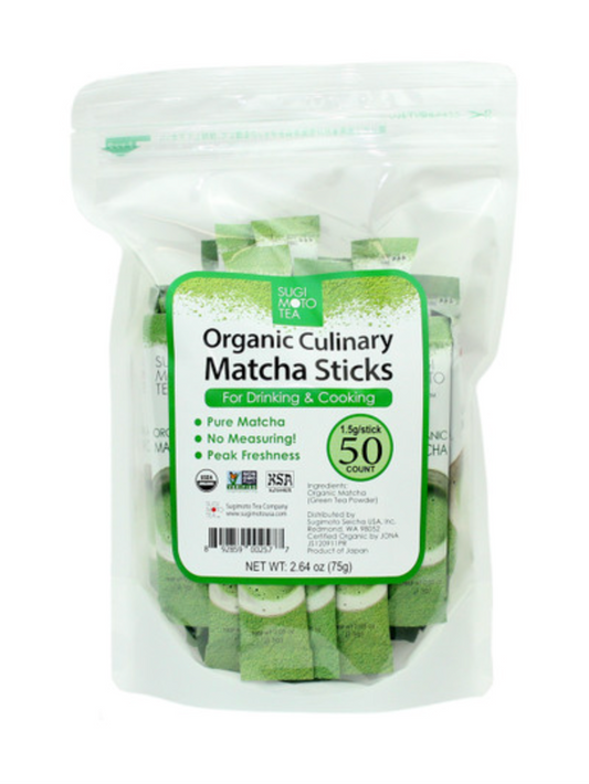 Organic Culinary Matcha Sticks, organic (50 count) by Sugimoto