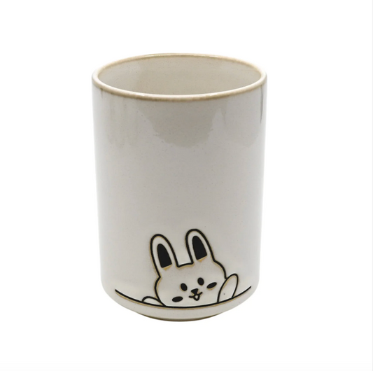 Bunny Yunomi Style Tea Cup Reactive Glaze 10 fl oz by Urban Tokyo