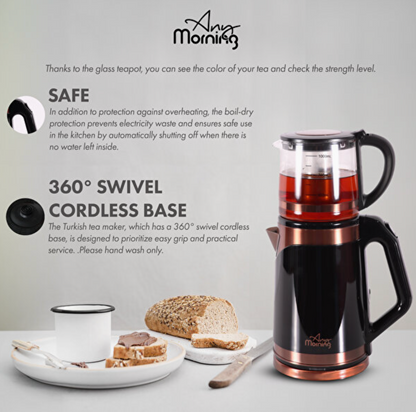 Any Morning 68 oz/ 2 Lt Turkish Tea Maker