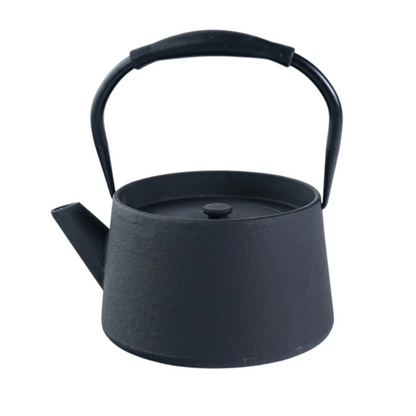 Modern Straight Edge Design 33oz Cast Iron Tea Pot by Urban Tokyo