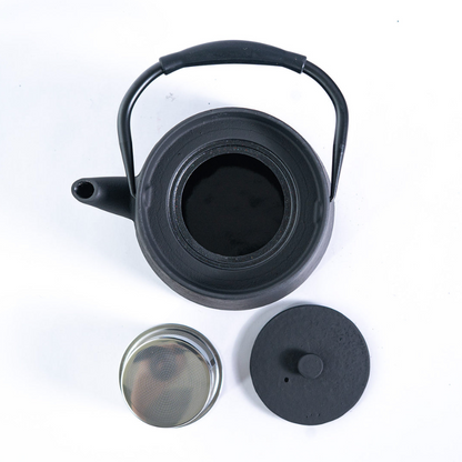 Modern Straight Edge Design 33oz Cast Iron Tea Pot by Urban Tokyo