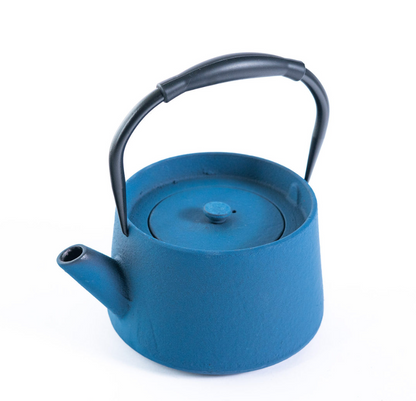 Modern Straight Edge Design 33oz Cast Iron Tea Pot by Urban Tokyo