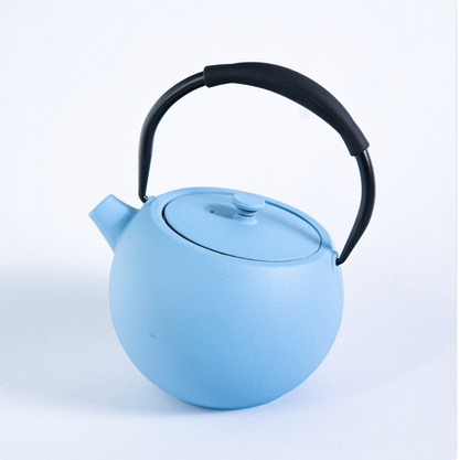 Tilted Round Design 28oz Cast Iron Tea Pot by Urban Tokyo