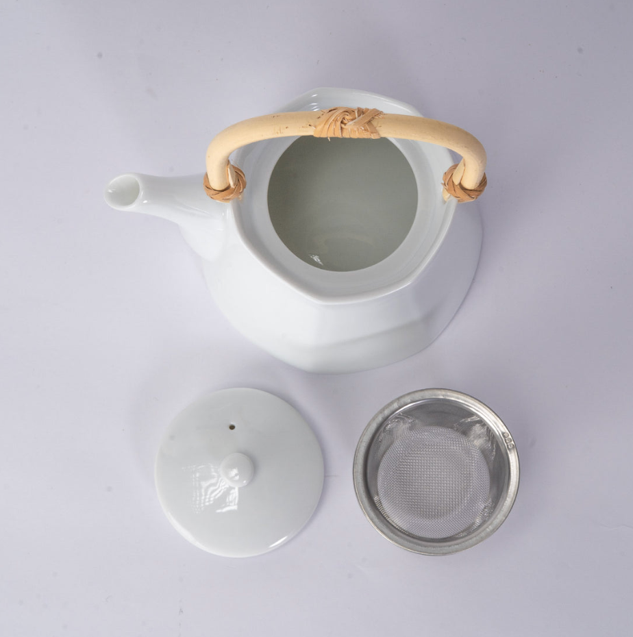 Miyama Sichifuku 14oz Minoware Porcelain Teapot by Urban Tokyo