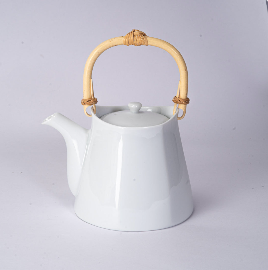Miyama Sichifuku 14oz Minoware Porcelain Teapot by Urban Tokyo