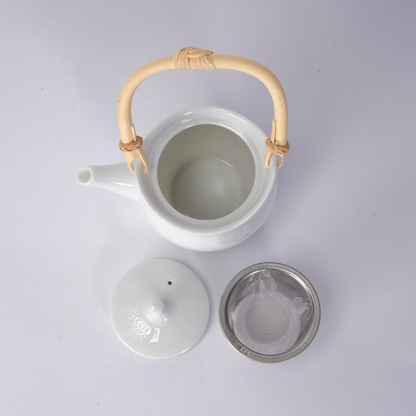 Miyama Kanon 14oz Minoware Porcelain Teapot by Urban Tokyo