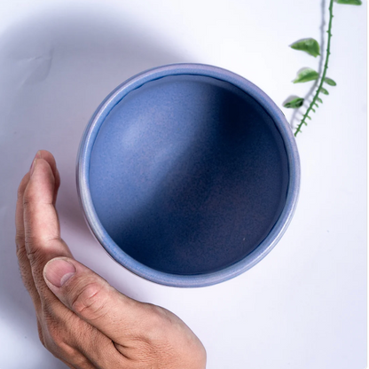 Mino Ware 12oz Matcha Bowl Blue Pink Glazed by Urban Tokyo
