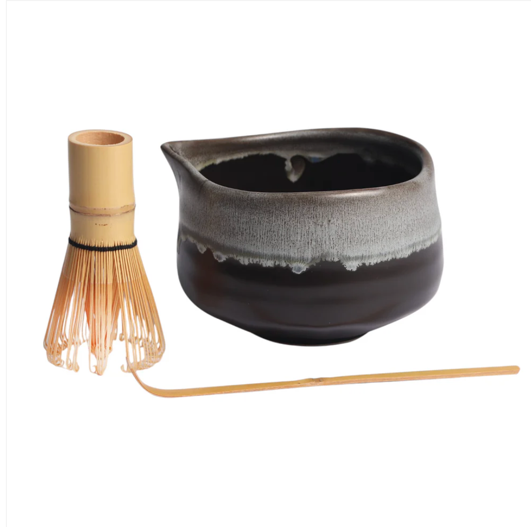 Matcha Set 20oz Porcelain Latte Bowl with Whisk and Scoop