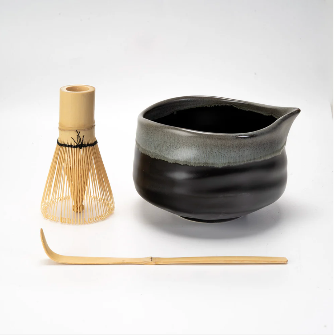 Matcha Set 20oz Porcelain Latte Bowl with Whisk and Scoop