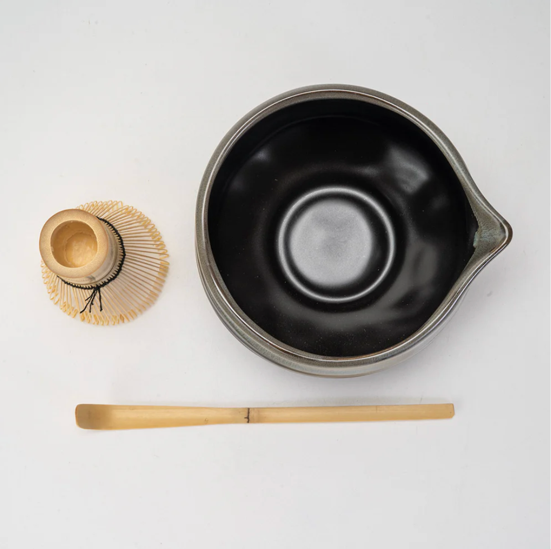 Matcha Set 20oz Porcelain Latte Bowl with Whisk and Scoop
