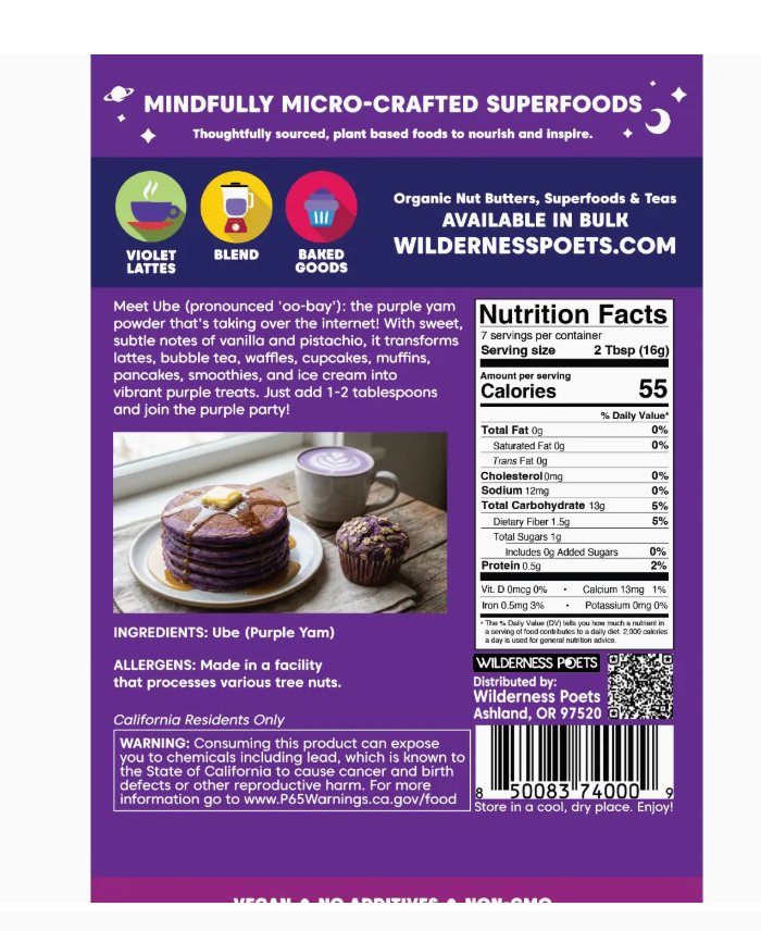 Ube Powder by Wilderness Poets