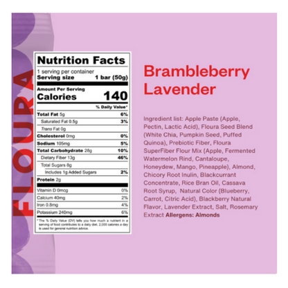 Brambleberry Lavender Prebiotic Bar by Floura & Co.