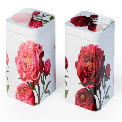 Peonia 3.5oz. Square Tin-Pink