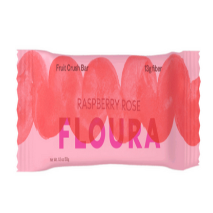 Raspberry Rose Prebiotic Bar by Floura & Co.