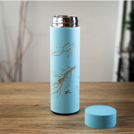 17oz Vacuum Insulated Stainless Steel Thermos Flask Plum Blossom by Urban Tokyo